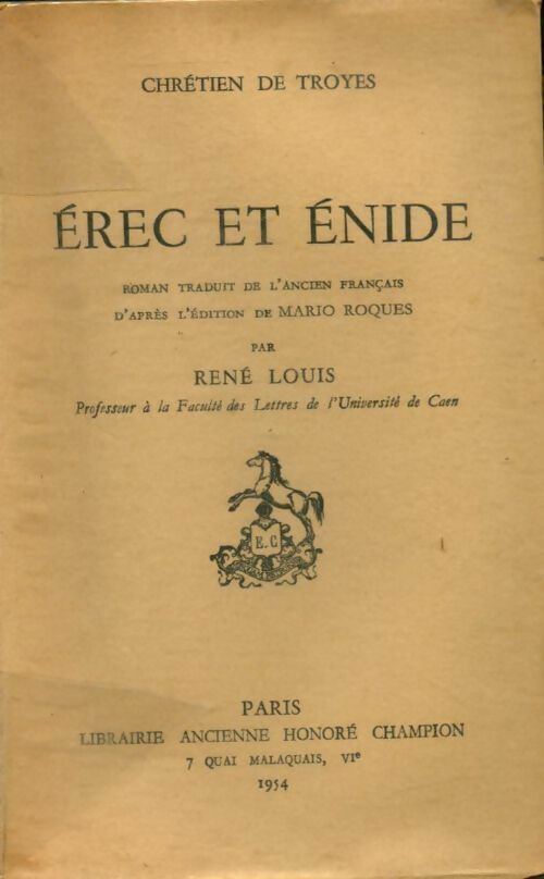Livrenpoche : Erec et Enide - Chrétien de Troyes - Livre