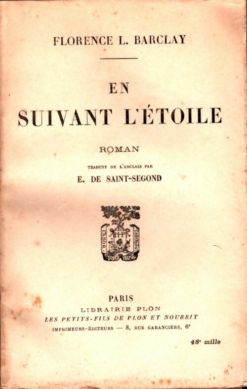 Livrenpoche : En suivant l'étoile - Florence L. Barclay - Livre
