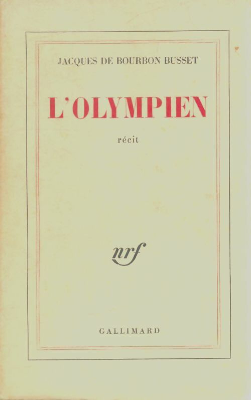 Livrenpoche : L'olympien - Jacques De Bourbon Busset - Livre