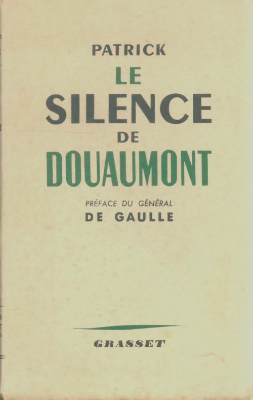 Livrenpoche : Le silence de Douaumont - Patrick - Livre