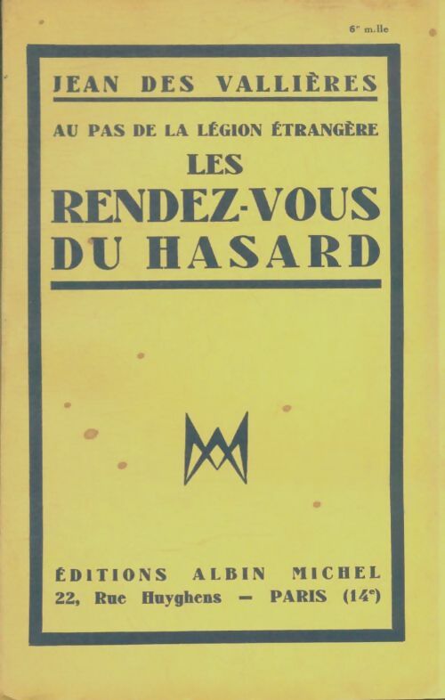 Livrenpoche : Les rendez-vous du hasard - Jean Des Vallières - Livre