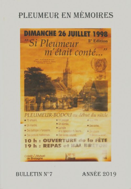 Livrenpoche : Pleumeur en mémoires bulletin n°7 - Collectif - Livre
