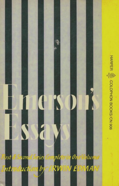 Livrenpoche : Emerson's essays - Ralph Waldo Emerson - Livre