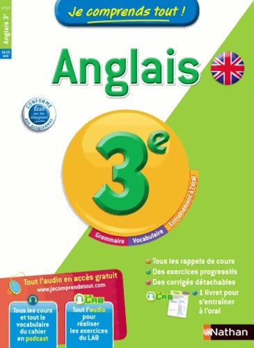Livrenpoche : Je comprends tout ! Anglais 3e - Stéphane David - Livre