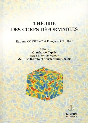 Livrenpoche : Théorie des corps déformables - Eugène Cosserat - Livre
