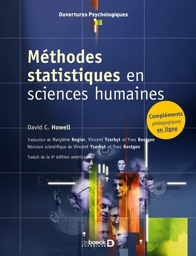 Livrenpoche : Méthodes statistiques en sciences humaines - David C. Howell - Livre
