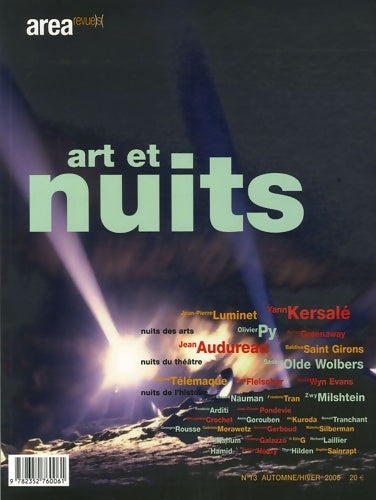 Livrenpoche : Area n13 art et nuit - Collectif - Livre