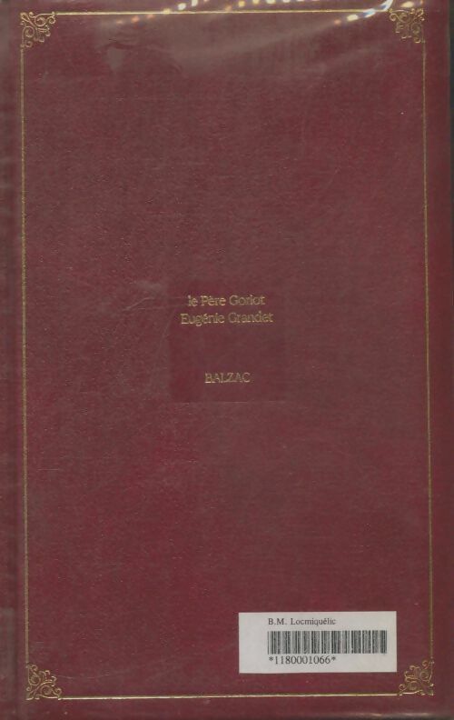 Livrenpoche : Eugénie Grandet / Le père Goriot - Honoré De Balzac - Livre