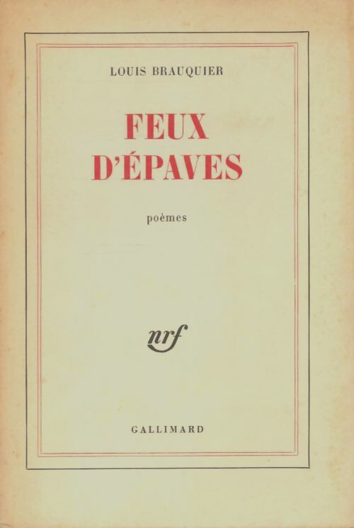 Livrenpoche : Feux d'épaves - Louis Brauquier - Livre