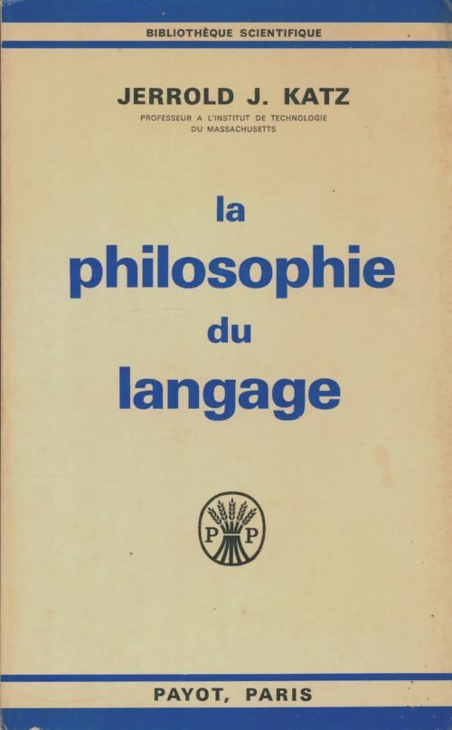 Livrenpoche : La philosophie du langage - Jerrold J Katz - Livre