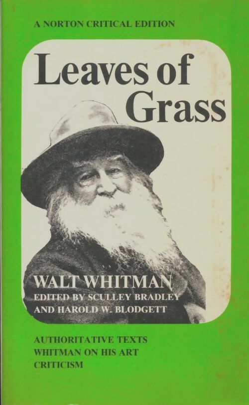 Livrenpoche : Leaves of grass - Sculley Bradley - Livre