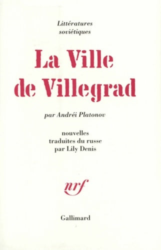 Livrenpoche : La ville de Villegrad - Andrei Platonov - Livre
