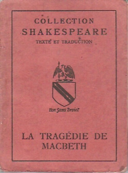 Livrenpoche : La tragédie de MacBeth - William Shakespeare - Livre