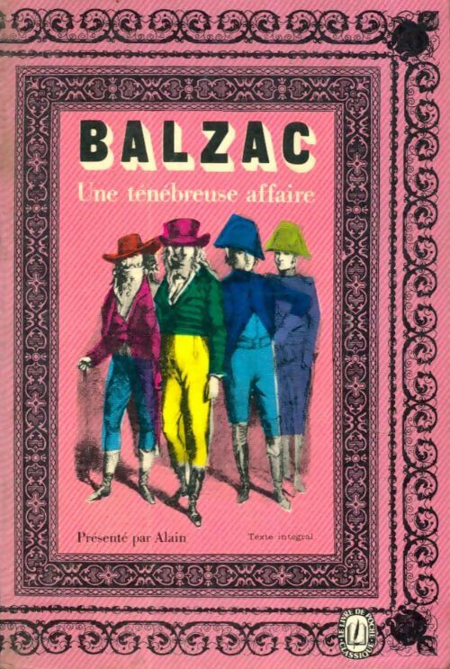 Livrenpoche : Une ténébreuse affaire - Honoré De Balzac - Livre