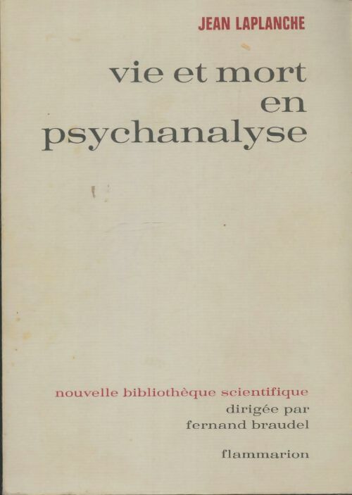 Livrenpoche : Vie et mort en psychanalyse - Jean Laplanche - Livre