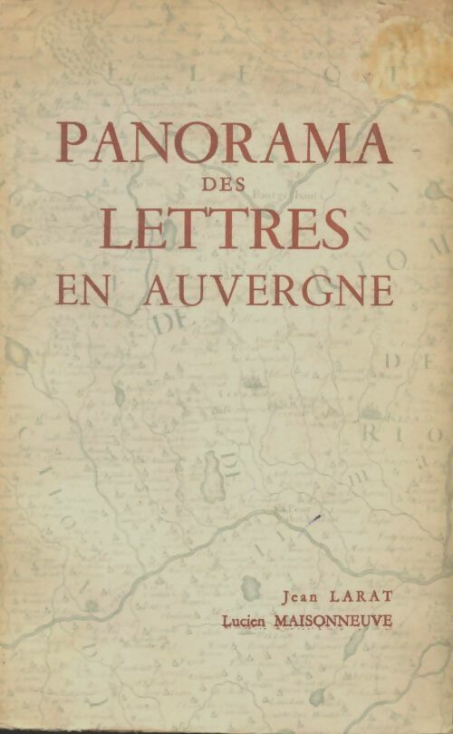 Livrenpoche : Panorama des lettres en Auvergne - Jean Larat - Livre