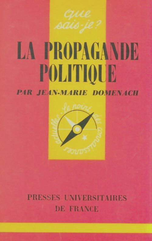 Livrenpoche : La propagande politique - Jean-Marie Domenach - Livre