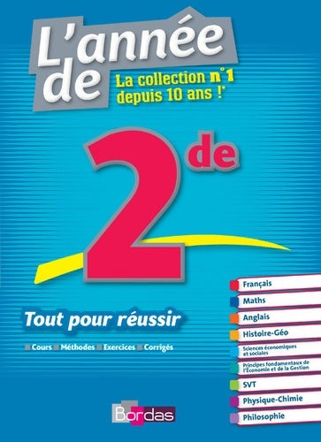 Livrenpoche : L'Année de la Seconde - Tout pour Réussir - Jean-Philippe Fourestier - Livre