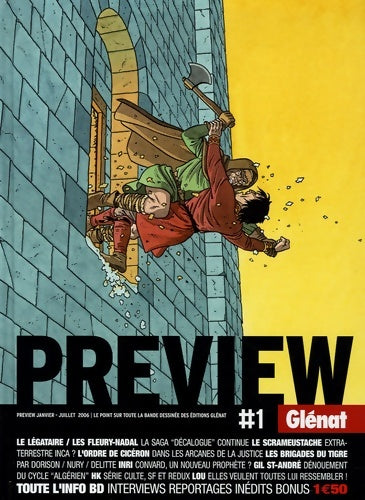 Preview n°1 Janvier-juillet : Le point sur toute la bande dessinée - Collectif - Livre