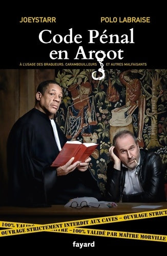 Livrenpoche : Le code pénal en argot Joey Starr - Joeystarr - Livre