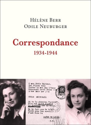Livrenpoche : Correspondance : 1934-1944 - Hélène Berr - Livre