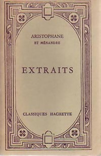 Livrenpoche : Aristophane et ménandre (Extraits) - Inconnu - Livre