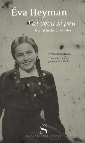 Livrenpoche : J'ai vécu si peu : Journal du ghetto d'Oradea - Eva Heyman - Livre