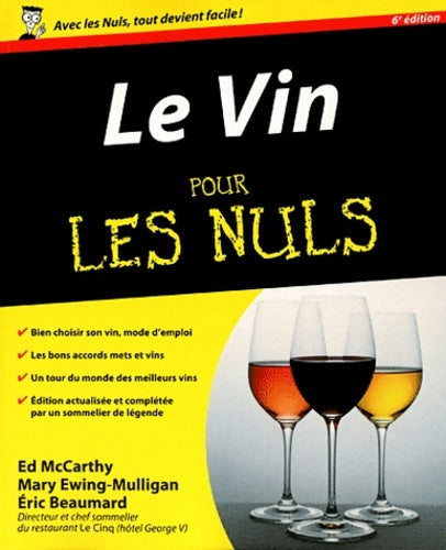 Livrenpoche : Le vin pour les nuls - Ed Mccarthy - Livre
