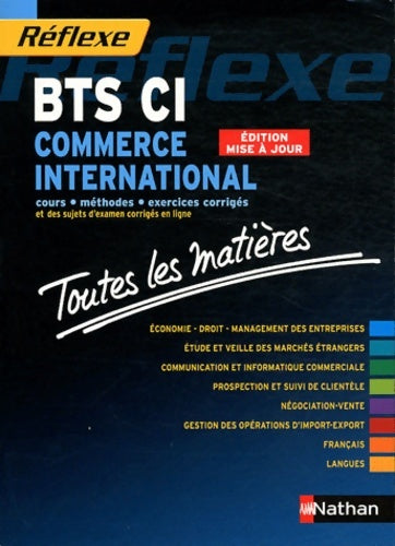 Livrenpoche : BTS CI Commerce International : Toutes les matières - Danièle Legay - Livre