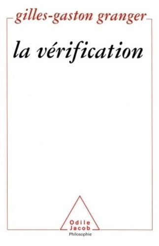 Livrenpoche : La vérification - Gilles-Gaston Granger - Livre