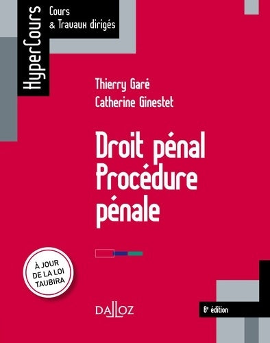 Livrenpoche : Droit pénal procédure pénale - Thierry Garé - Livre