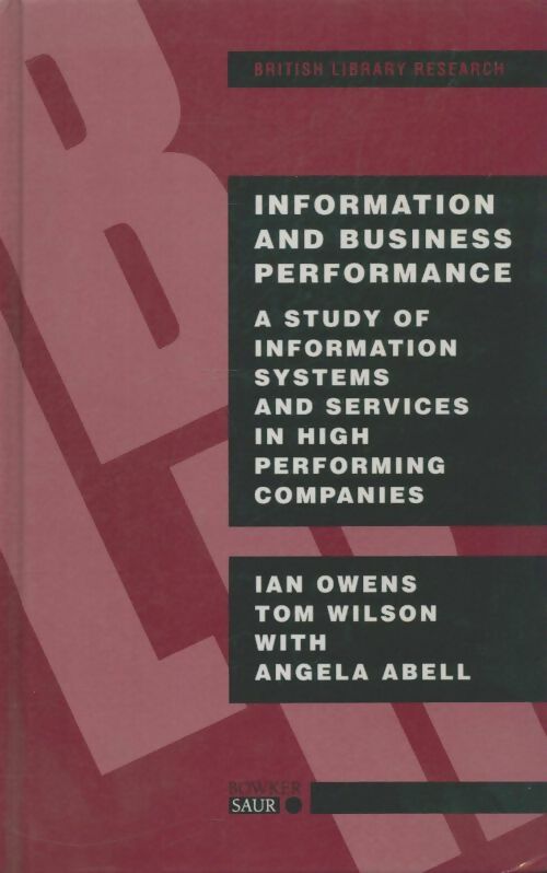 Livrenpoche : Information and business performance - Collectif - Livre