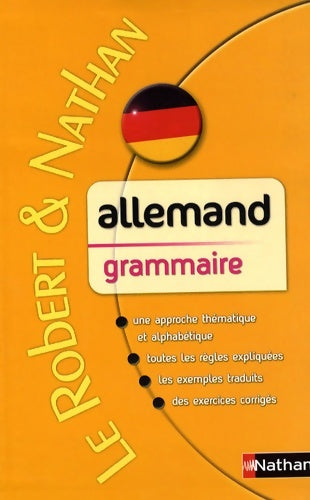 Livrenpoche : Robert & Nathan Grammaire Allemande - François Muller - Livre