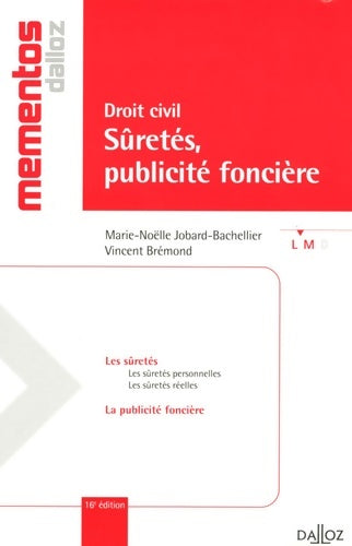 Livrenpoche : Droit civil : Sûretés publicité foncière - Marie-Nöelle Jobard-Bachellier - Livre