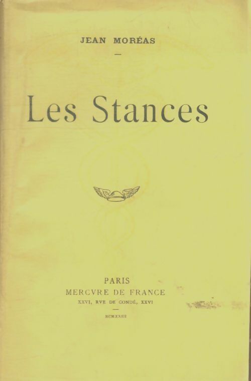 Livrenpoche : Les stances - Jean Moreas - Livre