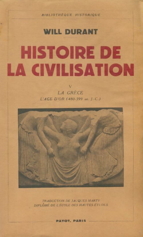 Livrenpoche : Histoire de la civilisation Tome V - Will Durant - Livre