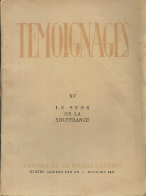 Livrenpoche : Témoignages Tome XV - Collectif - Livre