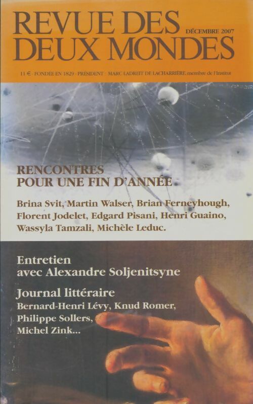 Livrenpoche : Revue des deux mondes décembre 2007 - Collectif - Livre