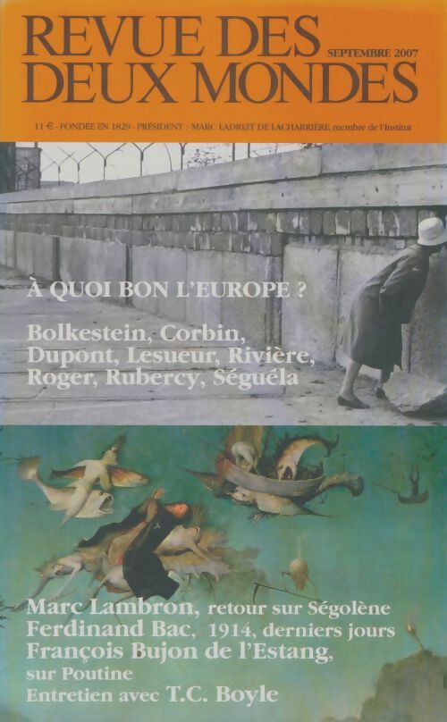 Livrenpoche : Revue des deux mondes septembre 2007 - Collectif - Livre