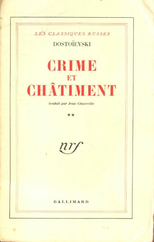 Livrenpoche : Crime et châtiment Tome II / Journal de Raskolnikov - Fedor Dostoïevski - Livre
