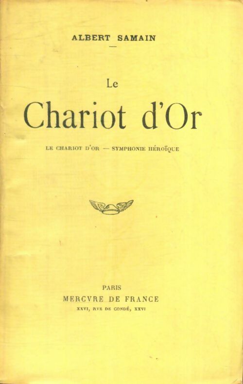 Livrenpoche : Le chariot d'or - Albert Samain - Livre