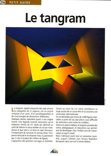 Livrenpoche : PG216 - Le tangram - Eric Forêt - Livre