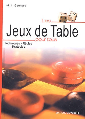 Livrenpoche : Les jeux de table pour tous - M-L Gennaro - Livre