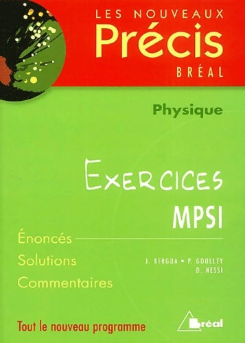 Livrenpoche : Nouveaux précis exercices physique MPSI - Bergua - Livre