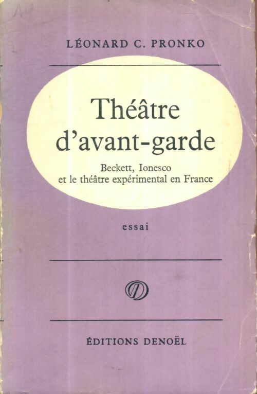 Livrenpoche : Théâtre d'avant-garde - Léonard C. Pronko - Livre