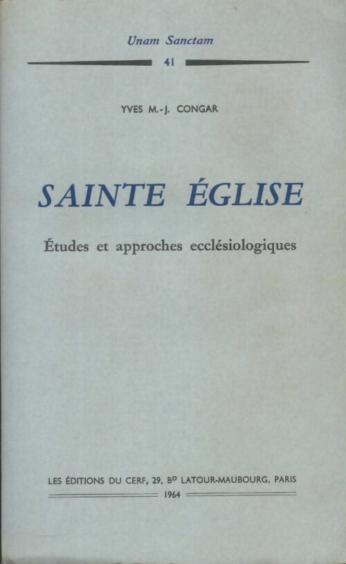 Livrenpoche : Sainte église - Yves Congar - Livre