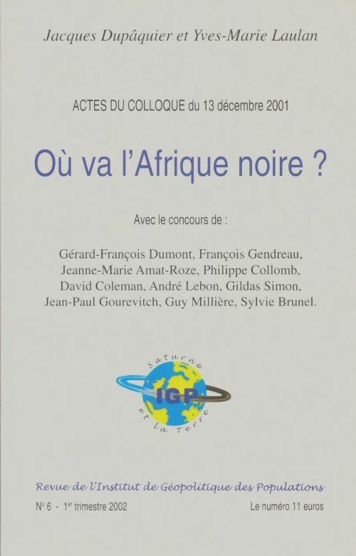 Livrenpoche : Où va l'Afrique noire? - Collectif - Livre