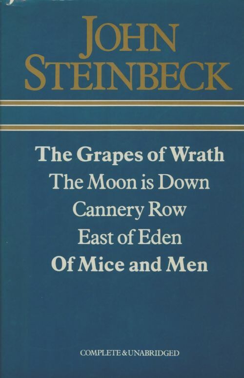 Livrenpoche : The grapes of wrath / The moon is down / Cannery row / East of eden / Of mice and men - John Steinbeck - Livre