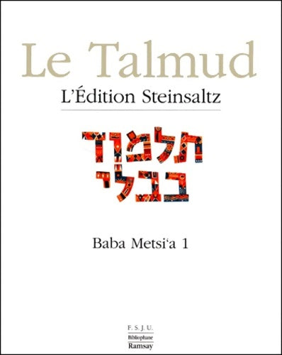Livrenpoche : Le Talmud Tome XI : Baba Metsi'a 1 - Adin Steinsalz - Livre