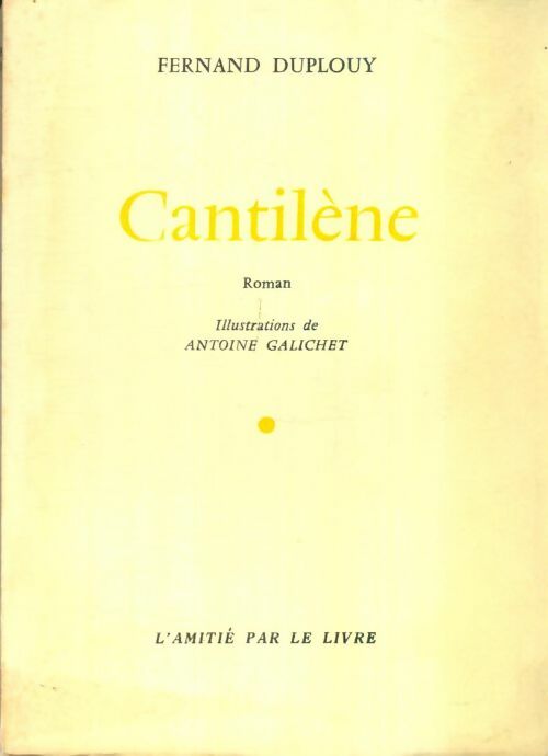 Livrenpoche : Cantilène - Fernand Duplouy - Livre